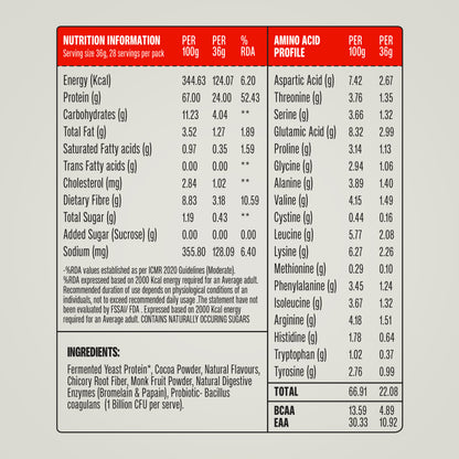 Chocolate 1 Kg - Fermented Yeast Protein