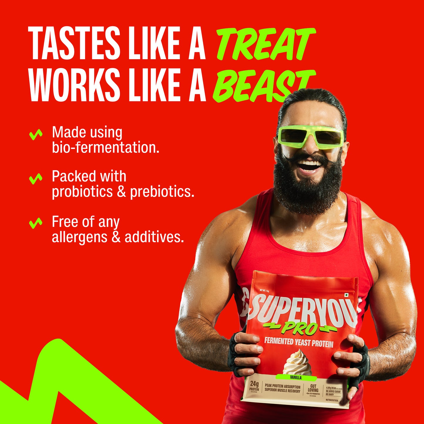 Vanilla Fermented Yeast Protein - 500g