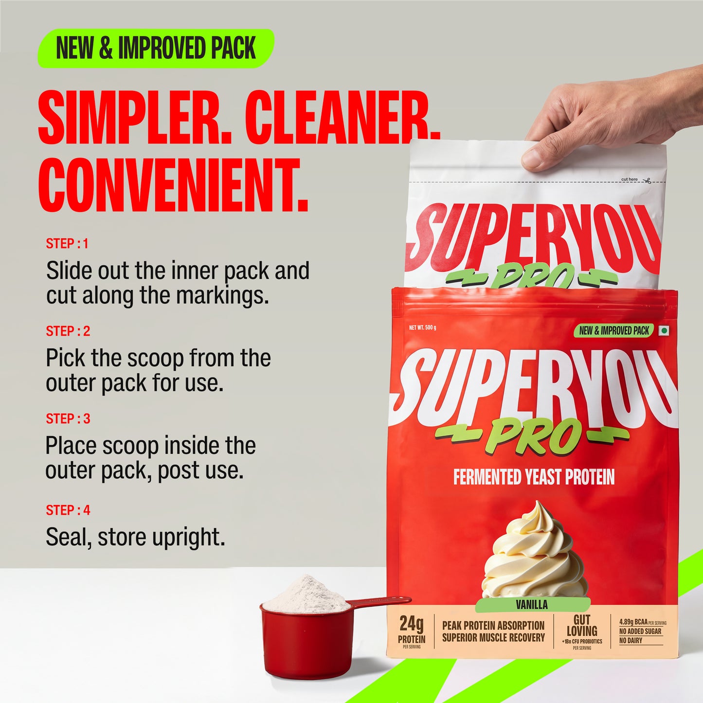 Vanilla Fermented Yeast Protein - 500g