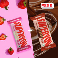 Strawberry Crème & Chocolate Combo — Pack of 10 each