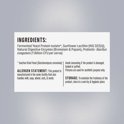 Unflavoured Fermented Yeast Protein - 1Kg Jar