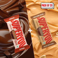 Chocolate & Choco Peanut Butter Combo - Pack of 10 each