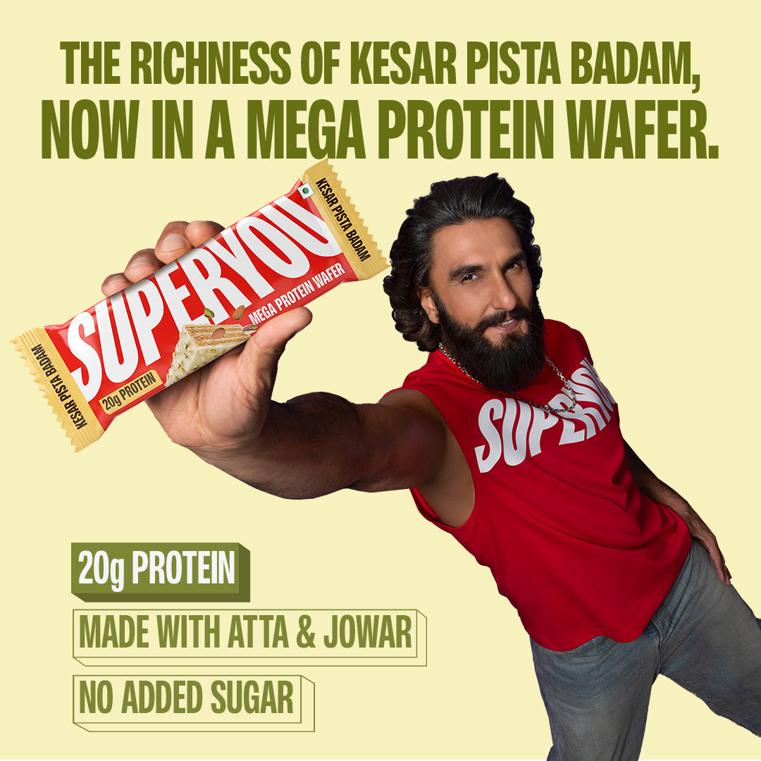 20g MEGA Protein Wafer - Kesar Pista Badam