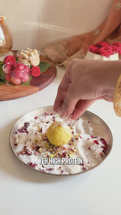KESAR COCONUT BADAM LADOOS